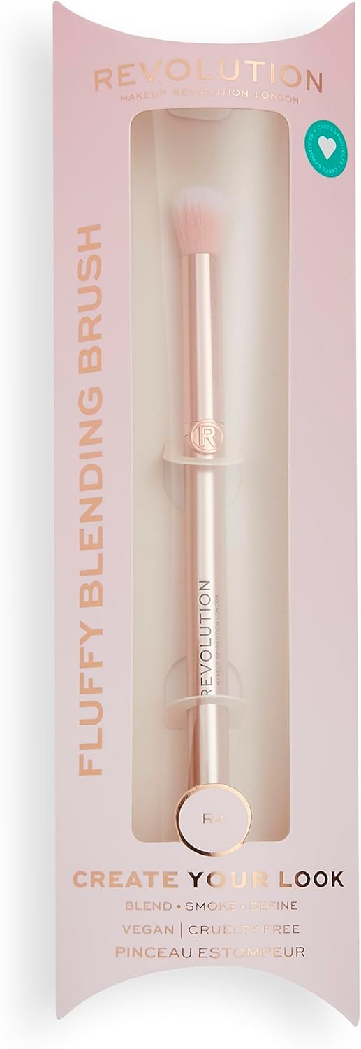 Revolution, Revolution Create Fluffy Blending Brush (R4), Makeup Brush For Eyeshadow & Highlighter, Vegan & Cruelty-Free