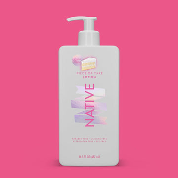 Native Body Lotion Contains Naturally Derived Plant-Based Moisturizers For Women And Men | Restores Dry Skin, Piece Of Cake, 16.5 Fl Oz