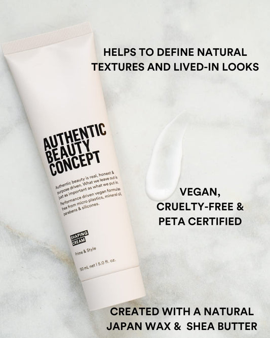 Authentic Beauty Concept Shaping Cream | All Hair Types | Define & Hold Natrual Texture | Vegan & Cruelty-Free | Silicone-Free