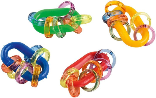 Medium Chain Link Rattle Parrot Foot Toys - Pack of 4 :Pet Supplies