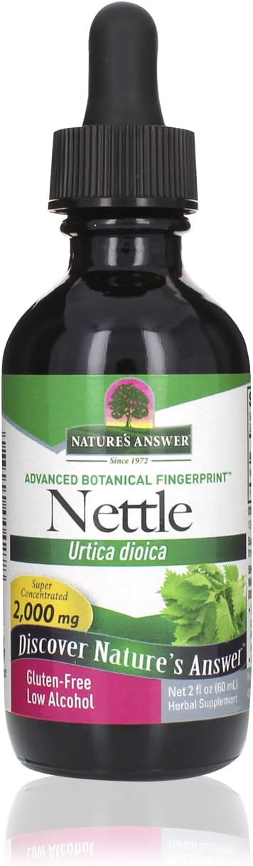 Nature'S Answer Nettle Leaf With Organic Alcohol, 2- S | Herbal Supplement | Promotes Immune Heath | Non-Gmo, Kosher, Gluten-Free