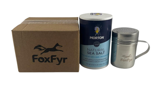 Sea Salt Bundle Includes (1) 26 Oz Canister Of Morton Natural Sea Salt, And (1) 10Oz Stainless Steel Dredge Shaker