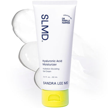 Slmd By Dr. Pimple Popper | Hyaluronic Acid Face Moisturizer 2.0 Fl. Oz. Hyaluronic Acid Moisturizer Cream For Face, Lightweight, Oil-Free Hydration For All Skin Types, Smooths & Soothes