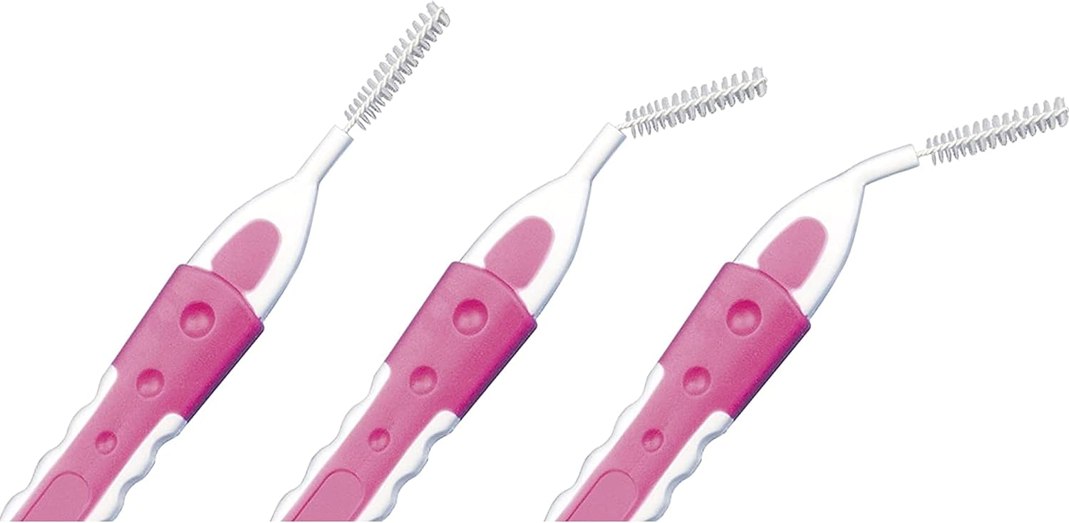 Three Packs Of Periproducts Denti-Brush Interproximal-0.4Mm Pink [Personal Care]