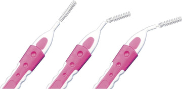 Three Packs Of Periproducts Denti-Brush Interproximal-0.4Mm Pink [Personal Care]