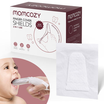 Momcozy Baby Finger Toothbrush, Baby Wipes Toothbrush, Tooth And Gum Wipes Tongue Cleaner, Baby Oral Cleaner, Infant Toothbrush Toddler Toothbrush 30 Count