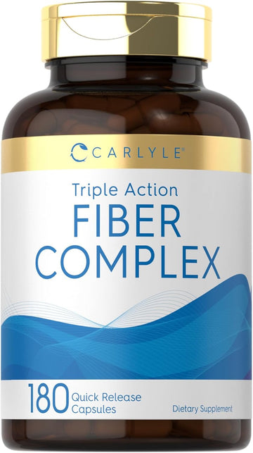 Carlyle Fiber Complex | 180 Capsules | Non-Gmo Supplement | Triple Action Fiber