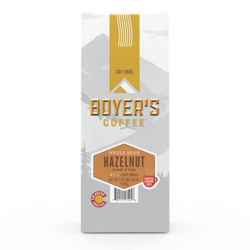 Boyer'S Coffee, Hazelnut Coffee, Light Roast Flavored Coffee, Whole Bean, 2.25Lb Bag (1-Count)