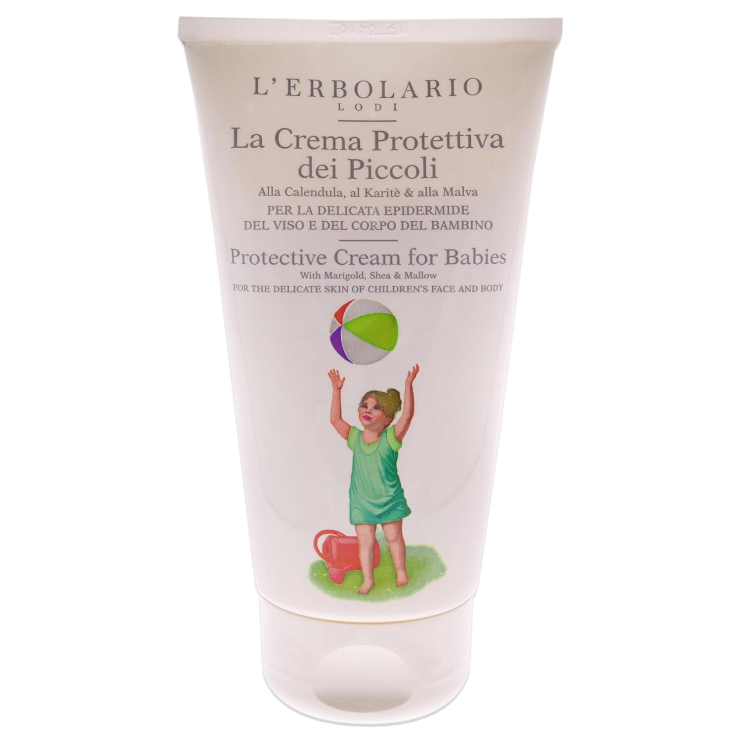 L'Erbolario Protective Cream For Babies - Rich In Vitamins And Plant-Derived Emollients - With Marigold, Shea And Mallow - Nourish, Soften And Keep Your Child’S Sensitive Skin Supple - 5.07 Oz