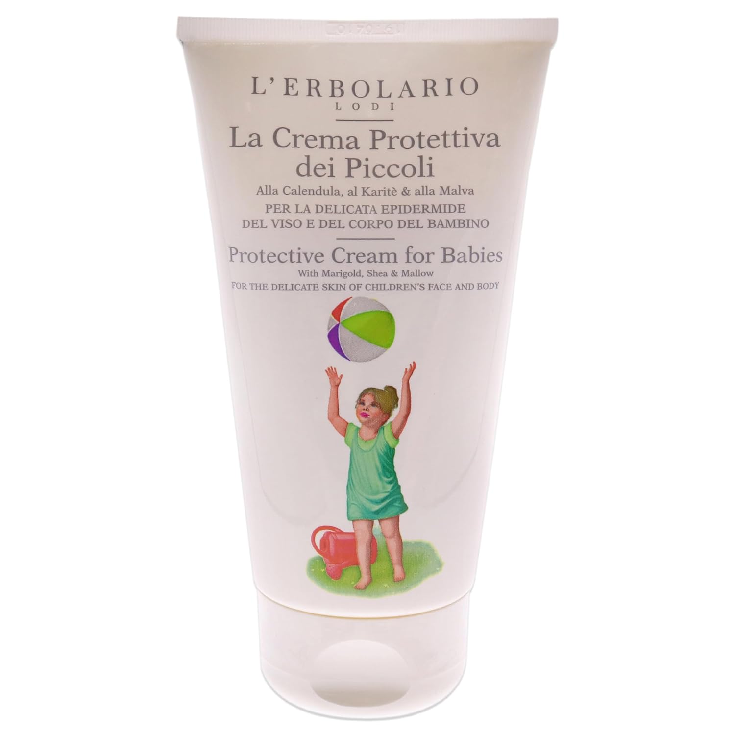 L'Erbolario Protective Cream For Babies - Rich In Vitamins And Plant-Derived Emollients - With Marigold, Shea And Mallow - Nourish, Soften And Keep Your Child’s Sensitive Skin Supple - 5.07 Oz : Baby