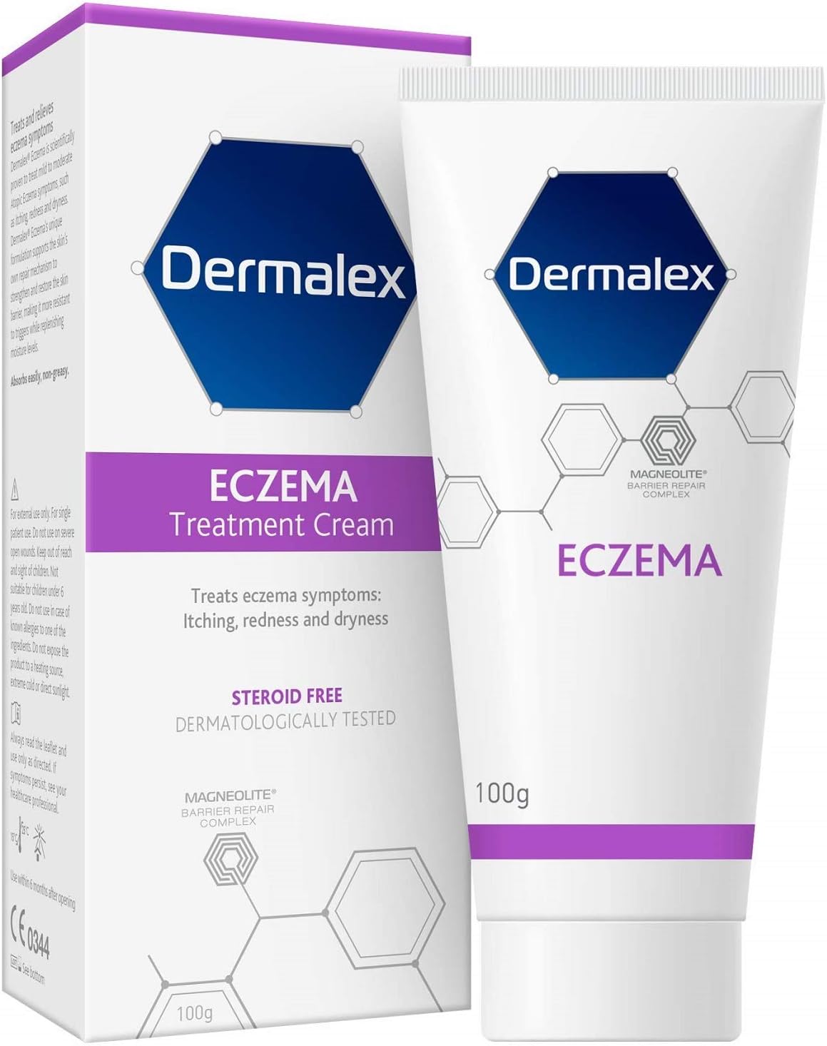 Dermalex Eczema Treatment Cream – Developed By Dermatologists To Treat Mild To Moderate Atopic Eczema Symptoms – 100 G