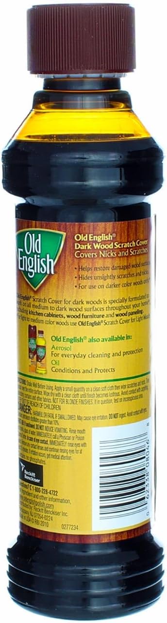 Old English 062338080468 Scratch Cover for Dark, 8 fl oz Bottle, Wood Polish, kkkk : Health & Household