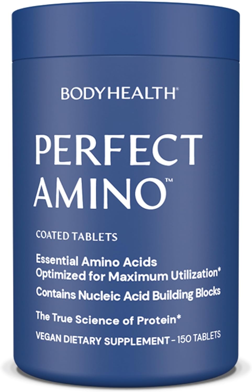 Bodyhealth Perfectamino (150 Ct) Easy To Swallow Tablets, Essential Amino Acids Supplement With Bcaas, Vegan Protein For Pre/Post Workout & Muscle Recovery With Lysine, Tryptophan, Leucine, Methionine