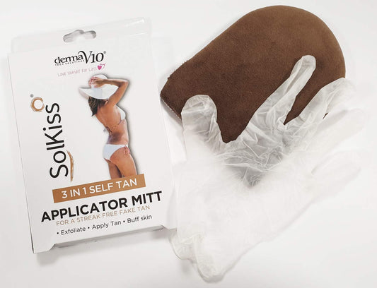 Derma V10 Solkiss 3-In-1 Self Tan Applicator Mitt