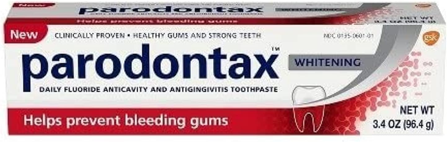 Parodontax Whitening Toothpaste For Bleeding Gums, 3.4 Ounces