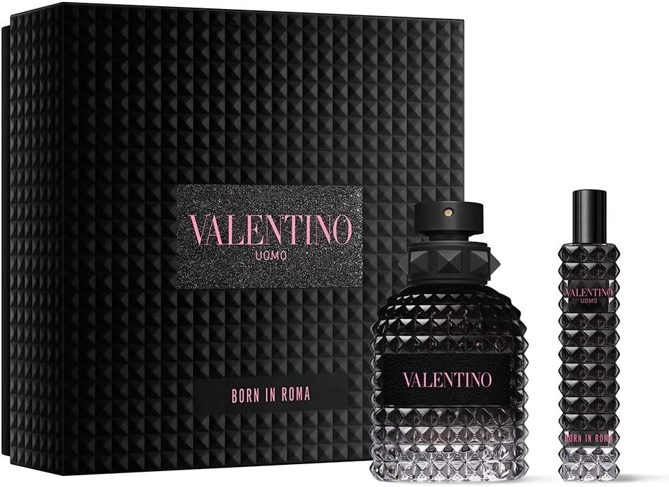 Valentino Uomo Born In Roma Eau De Toilette 50Ml Gift Set (Contains 50Ml Edt & 15Ml Travel Spray)