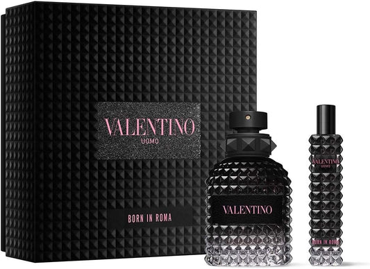 Valentino Uomo Born In Roma Eau De Toilette 50Ml Gift Set (Contains 50Ml Edt & 15Ml Travel Spray)