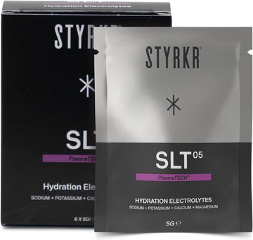 Electrolytes Sachets By Styrkr - Pack Of 6 Electrolytes Powder Sachets - Approved By Endurance Atheletes - Advanced Quad-Blend Formulation - Slt05 6X Pack