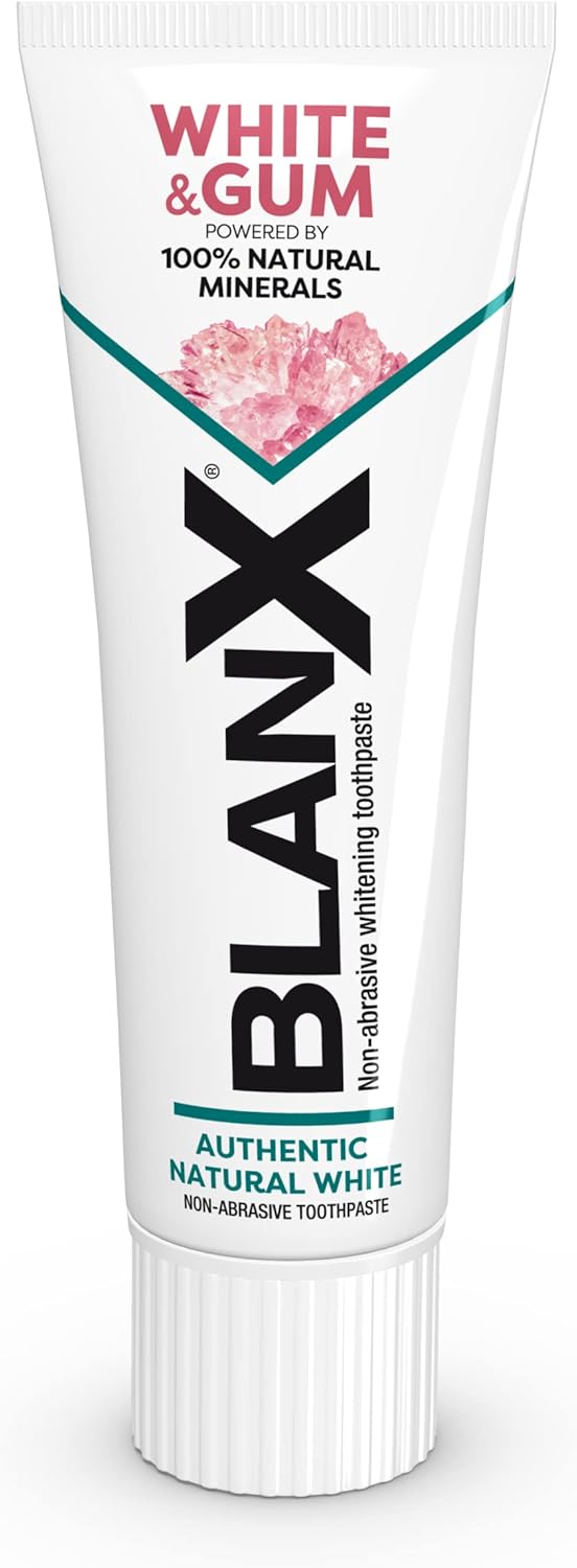 Blanx White & Gum Toothpaste | Natural Volcanic Minerals| Mint Flavour | Suitable For Vegans | 75Ml