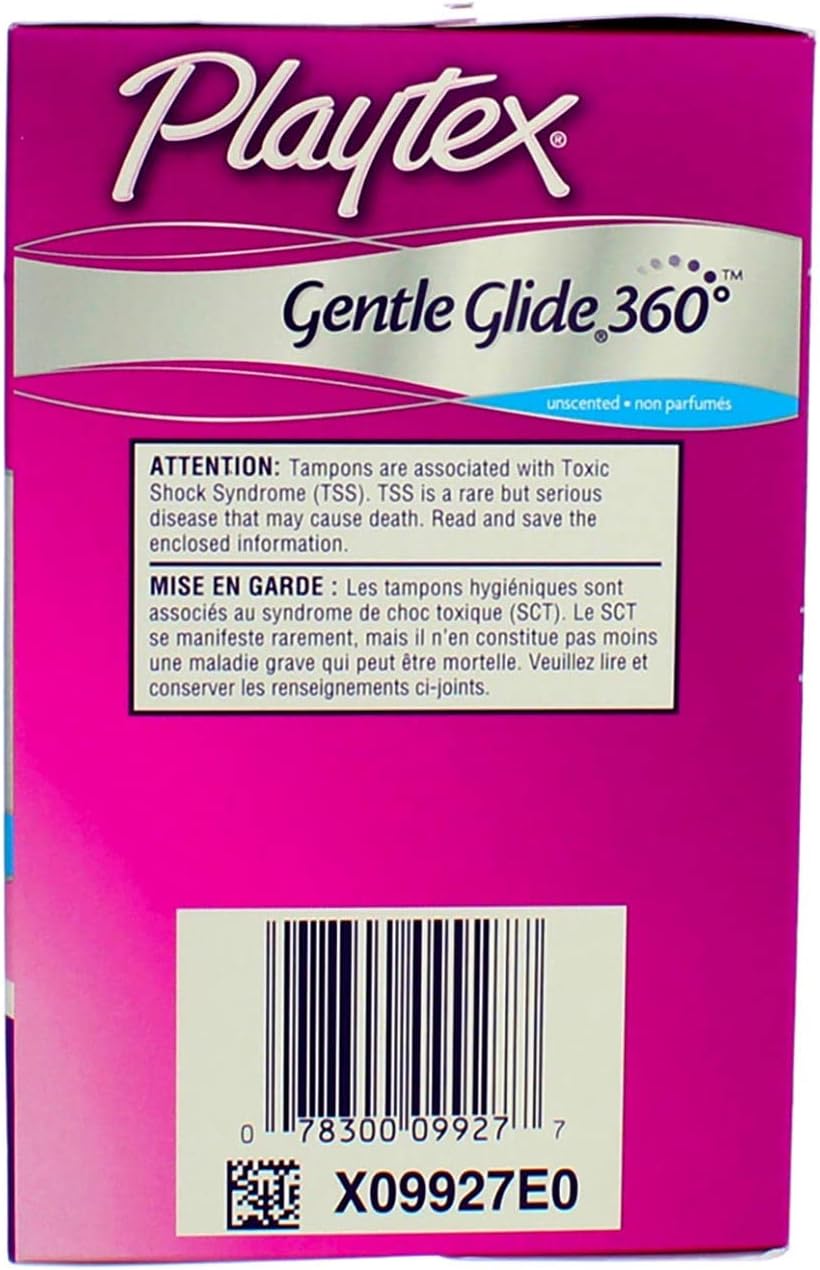 Playtex Gentle Glide Tampons Unscented Ultra Absorbency 36 Count (Pack of 3) : Health & Household