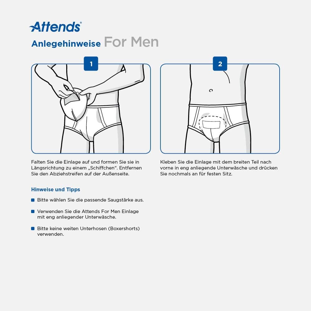 Attends For Men 3 Incontinence Pads