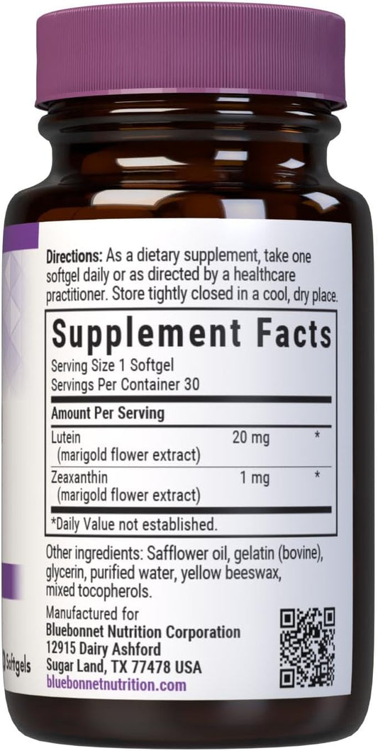 Bluebonnet Nutrition Lutein 20 Mg : Health & Household