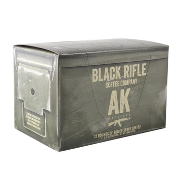 Black Rifle Coffee Company Ak Espresso, Medium Roast Coffee Pods, 12 Single Serve Coffee Pods