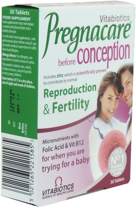 Vitabiotics - Pregnacare - Before Conception - 30 Tablets (Case of 4)