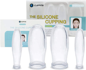 Icupping Facial Cupping Therapy Set - Eye And Face Massage Cup Kit For Repair Skin Aging, Works For Fine Lines And Wrinkles