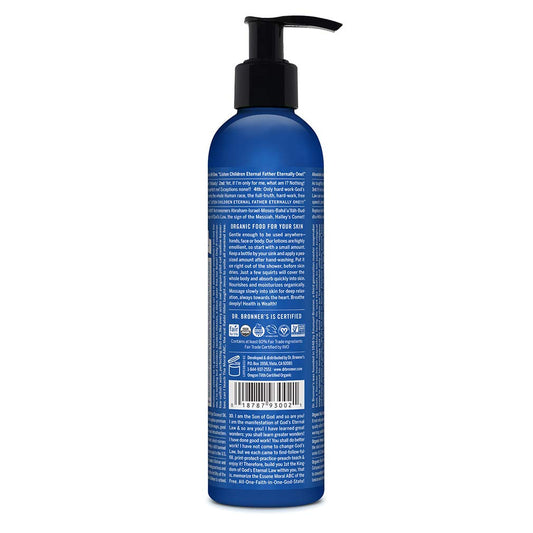 Dr. Bronner'S - Organic Lotion (Peppermint, 8 Ounce) - Body Lotion And Moisturizer, Certified Organic, Soothing For Hands, Face And Body, Highly Emollient, Nourishes & Hydrates, Vegan, Non-Gmo