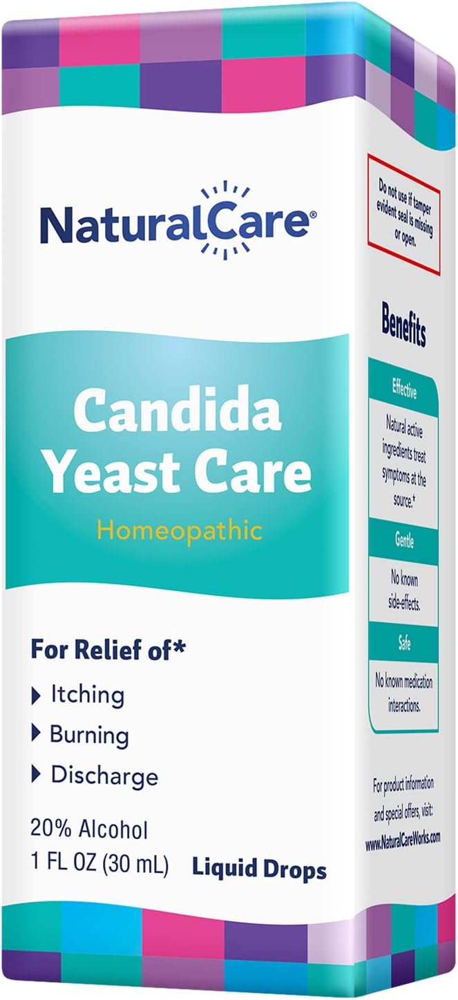 Naturalcare Candida Yeast Care Drops – Homeopathic Relief For Yeast Infection & Candida Symptoms, 2 Fl Oz