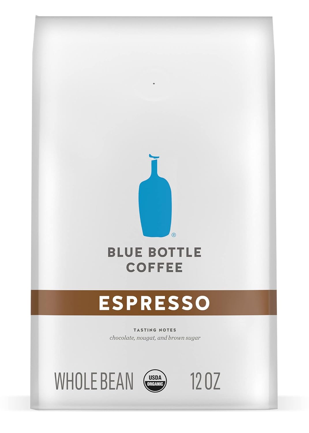 Blue Bottle Whole Bean Organic Coffee, Espresso, Dark Roast, 12 Ounce Bag (Pack Of 1)