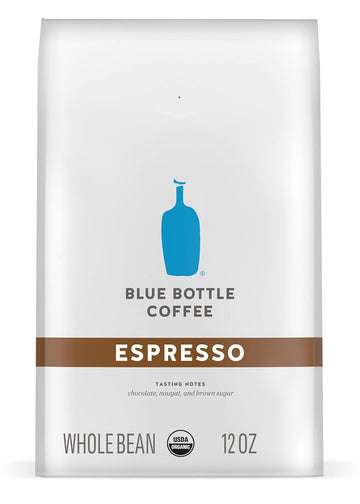 Blue Bottle Whole Bean Organic Coffee, Espresso, Dark Roast, 12 Ounce Bag (Pack Of 1)