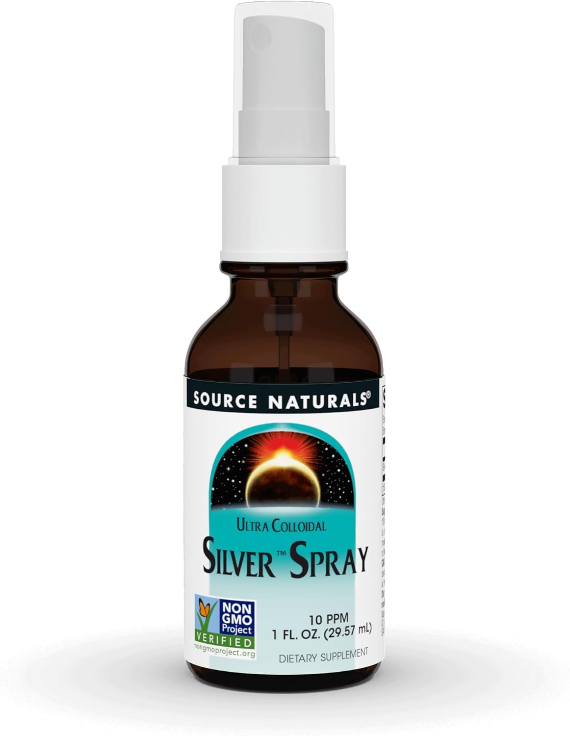 Source Naturals Ultra Colloidal Silver Spray 10 Ppm For Wellness Support - 1 Fluid Oz
