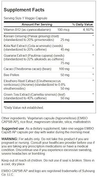 Swanson Ultra Energy Boost - Designed Release 60 Veg Caps : Health & Household