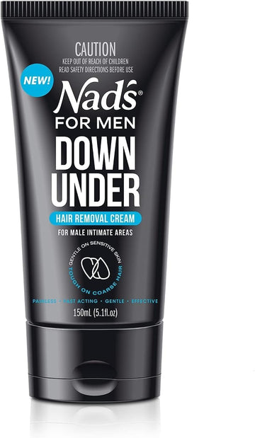 Nad'S For Men Down Under Hair Removal Cream, Hair Removal Cream For Male Intimate Areas And Genitals, ?All Skin Types 150 Ml