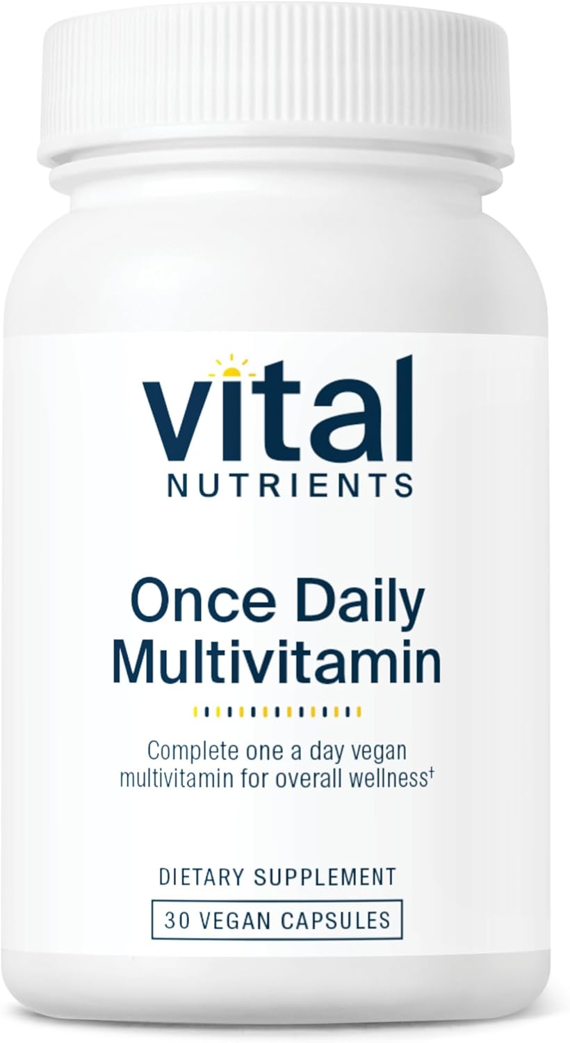 Vital Nutrients Once Daily Multivitamin | Vegan Multi For Women & Men | Allergen-Free | 19 Essential Vitamins + Antioxidants For Eye And Heart Health | Gluten, Dairy & Soy-Free | 30 Capsules