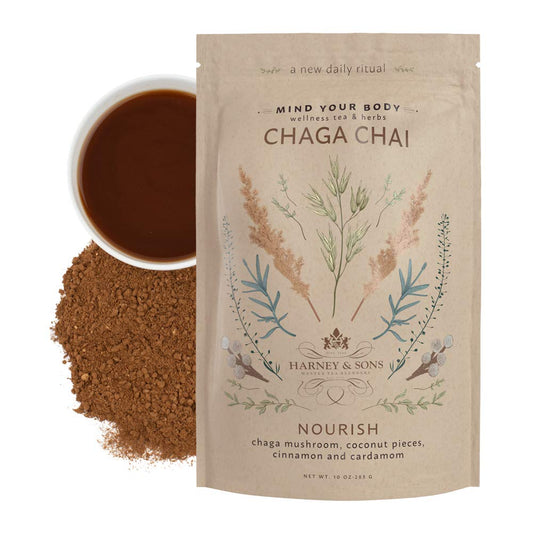 Harney & Sons Wellness Blend Oz Loose, Chaga Chai, 10 Ounce