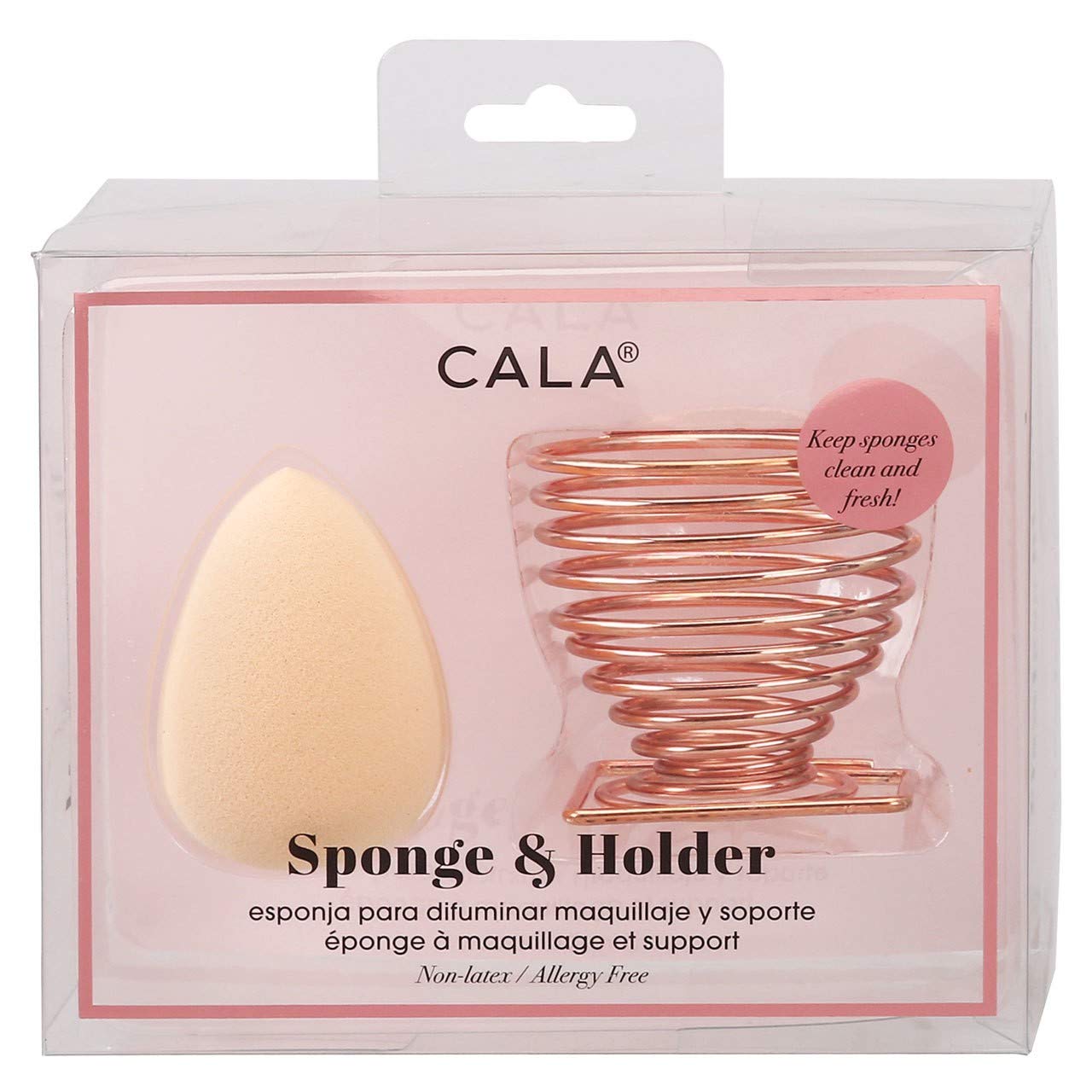Cala Nude Teardrop Sponge & Holder