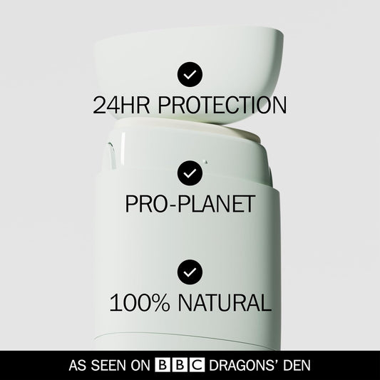 Fussy - Natural Refillable Deodorant - Aluminium Free - 24 Hour Protection - Lime Scent And Mint Green Case - Lime, Basil & Mandarin - Vegan & Cruelty Free - 100% Natural & Effective