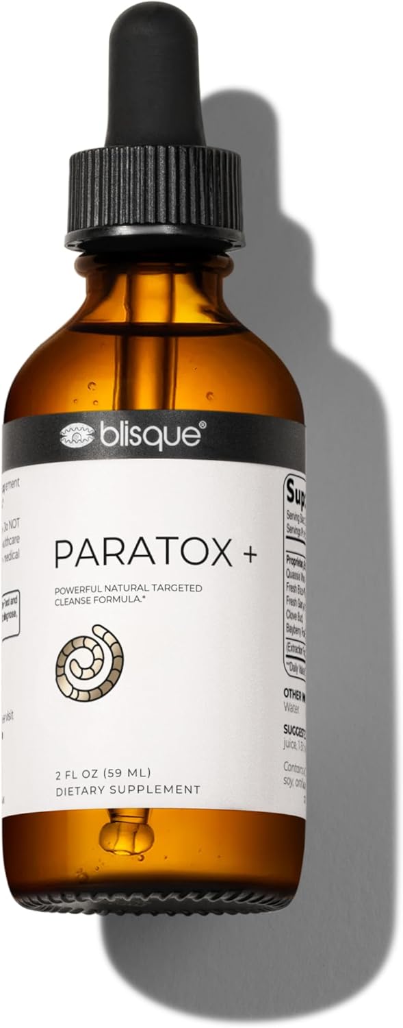 Blisque – Natural Para Targeted Cleanse Support Supplement | Doctor Approved | With Black Walnut Hulls | Vegan And Non-Gmo | 2 Ounces | 59 Servings