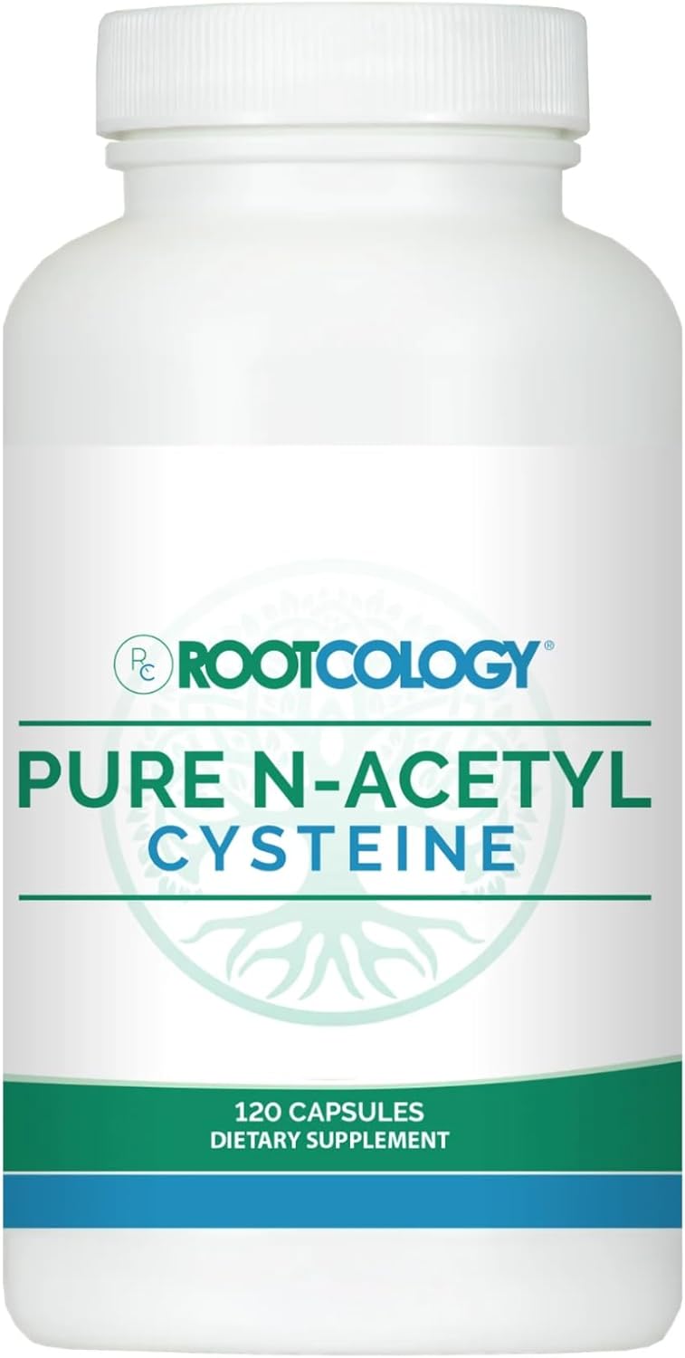Rootcology By Dr. Izabella Wentz | Pure N-Acetyl Cysteine | (Nac) 900Mg | 120 Capsules