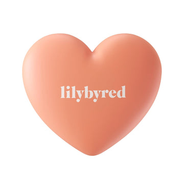 Lilybyred Luv Beam Cheek(Ad) (03_Flush Orange) - Heart Shaped Powder Blush With Shimmer, Natural-Looking Flush, Long-Lasting Radiance, Korean Beauty