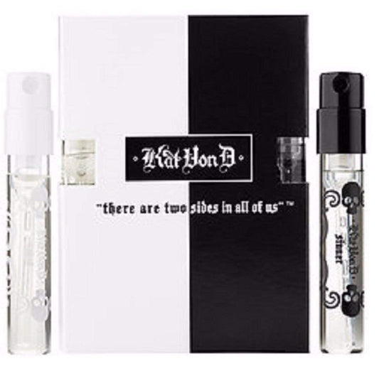 Kat Von D Saint & Sinner Eau De Parfum Perfume Duo Sample Vials Set 0.05 Oz Each : Beauty & Personal Care
