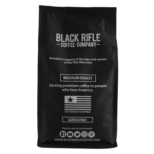 Black Rifle Coffee Company Thin Blue Line, Medium Roast Ground Coffee, 12 Oz Bag