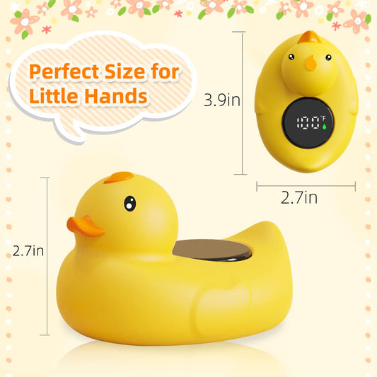 Baby Bath Tub Thermometer for Newborn - Bathtub Water Temperature Thermometer for Toddler, Safety Floating Bathing Tub Toy Newborn Bath Essentials, Gift for Mom Kid Girls Boys (Duck)