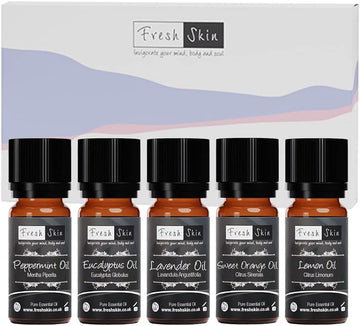 Freshskin Beauty LTD | 10ml Essential Oil Starter Pack - Favourites (5 x 10ml) - 100% Pure & Natural Essential Oils