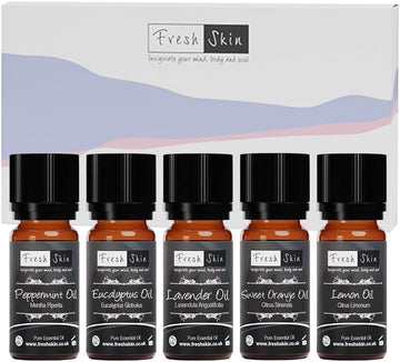 Freshskin Beauty Ltd | 10Ml Essential Oil Starter Pack - Favourites (5 X 10Ml) - 100% Pure & Natural Essential Oils