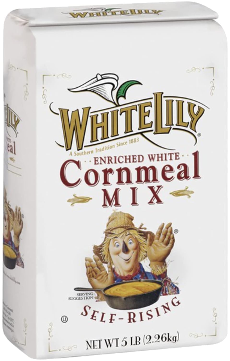 White Lily Enriched White Self-Rising Cornmeal Mix 5 lb Bag (Pack of 2) with By The Cup Swivel Spoons : Grocery & Gourmet Food