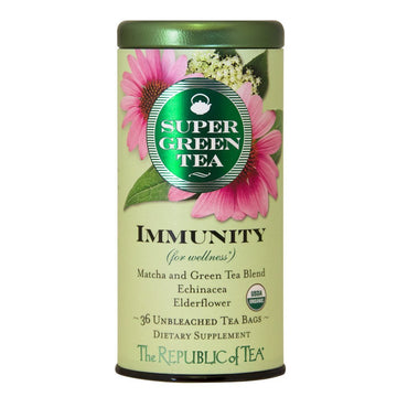 The Republic Of Tea Organic Immunity Supergreen Tea, 36 Ct